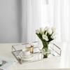 Egnazia - Silver Metal Mirror Tray - Medium Long Rectangle Open Style view 2