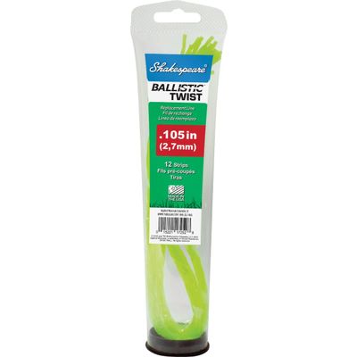 Shakespeare 0.105 in. x 12 in. Ballistic Twist Universal Pre- Trimmer Line (12-Count) - 1 Each