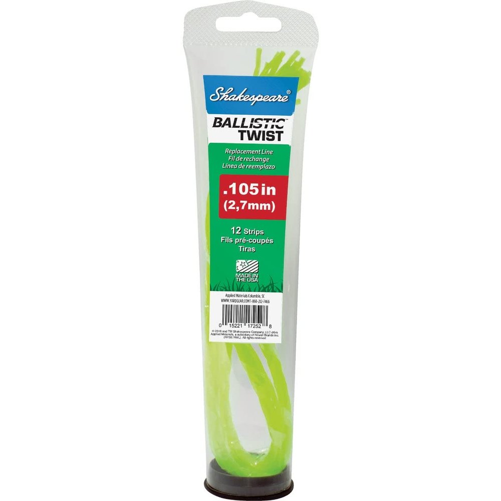 Shakespeare 0.105 in. x 12 in. Ballistic Twist Universal Pre- Trimmer Line (12-Count) - 1 Each