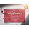 Just Customized Bride and Groom Personalized Handmade Wedding Guest Book for Bride and Groom Wood Alternative Custom Engraved Newlywed Marriage Album 10 Designs to Choose from (Design 09, Rosewood) view 2