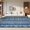 SAFAVIEH Area Rug 8x10 - Tulum Collection - Large - Navy & Ivory, Moroccan Boho Distressed Design, Non-Shedding & Easy to Clean, Ideal for Living Room, Bedroom, Dining Space (TUL268N) view 1