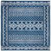 SAFAVIEH Area Rug 8x10 - Tulum Collection - Large - Navy & Ivory, Moroccan Boho Distressed Design, Non-Shedding & Easy to Clean, Ideal for Living Room, Bedroom, Dining Space (TUL268N) view 3