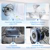 KEN BROWN 18 Inch Industrial Wall Mount Fan, 4300 CFM Metal Heavy Duty Fan, 3-Speeds High Velocity Oscillating Fans for Patios, Shop, Greenhouse, Garage, Commercial, Gazebo view 3