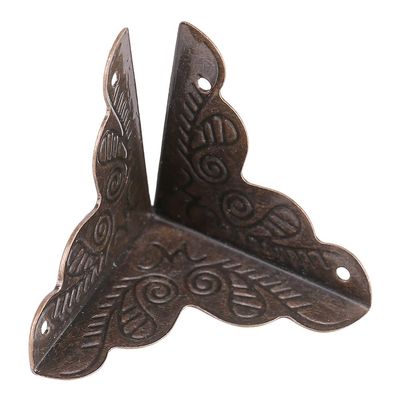 12pcs Box Corners,Wooden Box Corner Protector, Wooden Box Jewelry Gift Case Corner Decorative Protectors Iron Cover Guard Corner Protector Guard for Furniture Cabinet Jewelry
