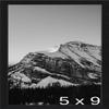 Frame It Easy 5 1/4 x 9 Satin Black Metal Frame (Ashford) 5.25x9 inches view 1