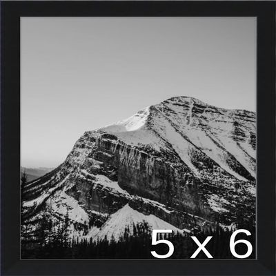 Frame It Easy 5 3/4 x 6 Satin Black Metal Frame (Ashford) 5.7x6 inches