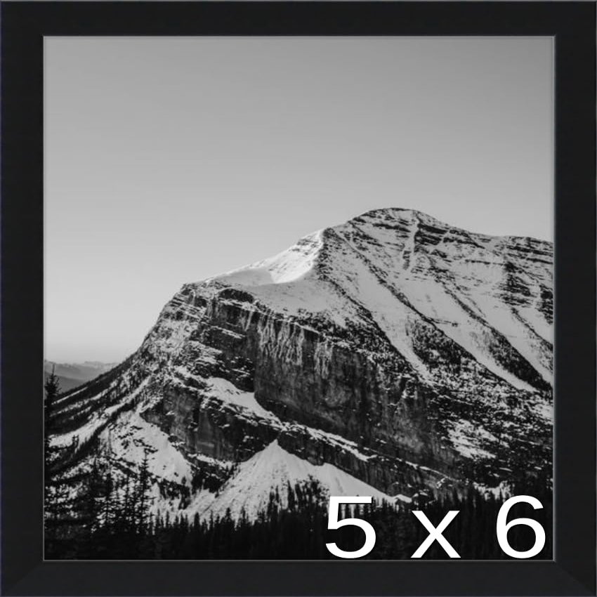 Frame It Easy 5 3/4 x 6 Satin Black Metal Frame (Ashford) 5.7x6 inches