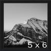 Frame It Easy 5 3/4 x 6 Satin Black Metal Frame (Ashford) 5.7x6 inches view 1