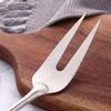 Fish Spatula and Serve Fork, 2 Pcs Cooking Utensils Set BBQ Tool, BUY&USE Stainless Steel Long Handle Heat Resistant BBQ Kitchen Gadgets Tools view 3