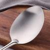 1 Solid Spoon 1 Slotted Spoon Stainless Steel, BUY&USE 2 Pcs Durable Cooking Utensil, 15 Inches Long Handle Serving Spoon view 4
