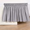1 Wrap Around Bed Skirt, Elastic Dust Ruffles, Easy Fit Wrinkle and Fade Resistant Pattern Solid 100% Egyptian Cotton 500 TC , Hotel Quality Fabric, 13 inch Drop Length, Size King, Silver Grey view 4