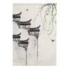 BAIHT HOME Japanese Noren Doorway Curtain Chinese Ink Painting Printed Door Curtain Tapestry Cotton Linen Room Divider, 29" x 59" view 1
