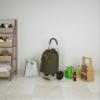 Colombo Dakar Steel Shopping Trolley, Iron Polyester Plastic, Army Green, One-Size view 4