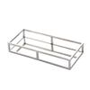 Egnazia - Silver Metal Mirror Tray - Medium Rectangle Open Style view 1