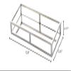 Egnazia - Silver Metal Mirror Tray - Medium Rectangle Open Style view 4