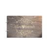 Bride and Groom Personalized Handmade Wedding Guest Book for Bride and Groom Wood Alternative Custom Engraved Newlywed Marriage Album 10 Designs to Choose from (Design 06, Black Walnut) view 1