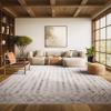 SAFAVIEH Area Rug 8x10 - Tulum Collection - Large - Ivory & Grey, Moroccan Boho Distressed Design, Non-Shedding & Easy to Clean, Ideal for Living Room, Bedroom, Dining Space (TUL262A) view 1