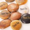 ROCKIMPACT 50PCS Thank You Thank You Stone Engraved Inspirational Stones Bulk Motivational Thank You Gifts Zen Healing Inspiring Rocks Prayer Word Stones Wholesale Thank You Rocks, 2"-3" ea view 2