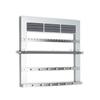 Hives and Honey Tori Wall Hanging Jewelry Rack Wall-Mounted Organizer with Ring Rolls, Earring Slots, Bracelet Bar & Necklace Hooks, Anti-Tarnish Linen, White view 2