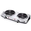 SUNAVO Hot Plates for Cooking, 1800W Electric Double Burner with Handles, 6 Power Levels Stainless Steel Hot Plate for Kitchen Camping RV Cast Iron view 1