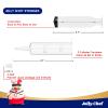 50 PACK 1.5 oz Halloween Jelly Syringes Shot, Medium Containers with Lids, Perfect for Plastic Shot Glasses or Jelly Cups, Great for Halloween Thanksgiving Christmas Party view 4