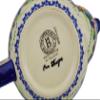 Polmedia Polish Pottery Tea Pot with Sifter UNIKAT - Starburst Garland Pattern Handmade in Boleslawiec Poland by Ceramika Bona + Certificate of Authenticity view 4