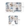 Amagical Summer Sea Stars Ship Bottle Seashell Pearl Blue Starfish 2 Piece Bathroom Mat Set Bath Mat Contour Mat view 2