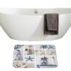 Amagical Summer Sea Stars Ship Bottle Seashell Pearl Blue Starfish 2 Piece Bathroom Mat Set Bath Mat Contour Mat view 3