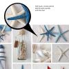 Amagical Summer Sea Stars Ship Bottle Seashell Pearl Blue Starfish 2 Piece Bathroom Mat Set Bath Mat Contour Mat view 4