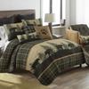 Donna Sharp Twin Polyester Bedding Set - 2 Piece - Bear Walk Plaid Lodge Quilt Set with Twin Quilt and One Standard Pillow Sham - Machine Washable - Perfect for Rustic Decor view 3