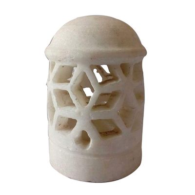 India Meets India Handicraft Marble Diya Diffuser with 1 Free Tea Light, Best Gifting Made by Awarded Indian Artisan