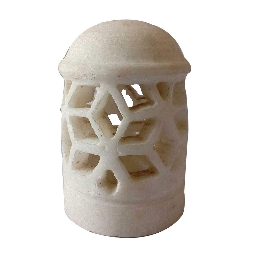 India Meets India Handicraft Marble Diya Diffuser with 1 Free Tea Light, Best Gifting Made by Awarded Indian Artisan