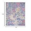 SAFAVIEH Mirage Collection Area Rug - 6' x 9', Navy & Rust, Handmade Modern Abstract Wool & Viscose, Ideal for High Traffic Areas in Living Room, Bedroom (MIR732N) view 2