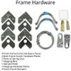 Frame It Easy 5 7/8 x 8 3/8 Satin Black Metal Frame (Ashford) 5.9x8.4 inches view 4