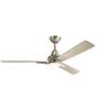 Kichler 300031SBK Kosmus 52'' Ceiling Fan with LED Lights & Remote Control, Satin Black view 2