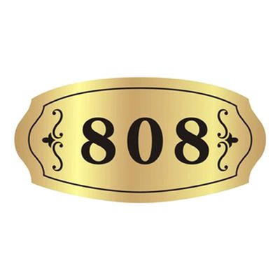 Custom House Number Sign Plaque Door Room Acrylic Personalized Address Number Plate for Home Office Hotel Apartment (3-5 Numbers) - 7.9 * 3.9 inch