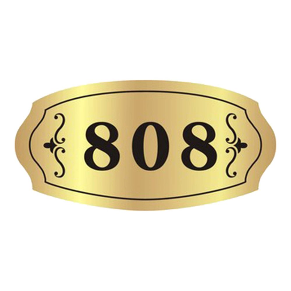 Custom House Number Sign Plaque Door Room Acrylic Personalized Address Number Plate for Home Office Hotel Apartment (3-5 Numbers) - 7.9 * 3.9 inch