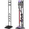 Haturi Vacuum Stand for Dyson V15 V12 V11 V10 V8 V7 V6, Metal Storage Holder for Cordless Vacuum & Accessories, Compatible with DC30 DC31 DC34 DC35 DC58 DC59 DC62 DC74, Black view 1