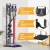 Haturi Vacuum Stand for Dyson V15 V12 V11 V10 V8 V7 V6, Metal Storage Holder for Cordless Vacuum & Accessories, Compatible with DC30 DC31 DC34 DC35 DC58 DC59 DC62 DC74, Black view 3