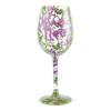 Enesco 6006285 Designs by Lolita Hand-Painted Artisan Wine Glass, 15 Ounce, Multicolor view 1