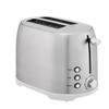 Amazon Basics 2 Slice Cool Touch Stainless Steel Toaster with 7 Browning Settings, Extra Wide Slots (for Bagels, Waffles, Specialty Breads), Removable Crumb Tray, Cancel Button, 800W, Brushed Silver view 1