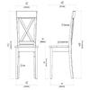 Boraam Jamestown Dining Chair, Set of 2, Antique White view 3