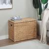 eHemco Heavy-duty Water Hyacinth Wicker Storage Trunk with Metal Frame, 30 by 17.5 by 17.5 Inches, Natural view 2