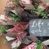 Dog Wreath, Life Is Better With A Dog, Life Is Better With A Dog Was Wreath, Deco Mesh Dog Wreath, Burlap Dog Wreath, Everyday Dog Wreath view 3