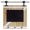 Barndoor Design Wood Chalkboard with Hook - Multicolored view 1