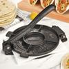ARC Tortilla Press 6.5 inch, Cast Iron Tortilla Maker Include 100 Pcs Parchment Paper, Heavy Duty Tortillera Pataconera, Flour Tortilla Press, Roti Maker, Taco Maker, Taco Press, Black Gray view 1