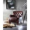 Acme Brancaster Accent Chair in Vintage Brown & Aluminum view 2