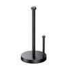 Gatco 1447MX Kitchen Paper Towel Stand, 13.50" H, Matte Black |Countertop Solid Brass Weighted Base Paper Towel Holder Stand view 1