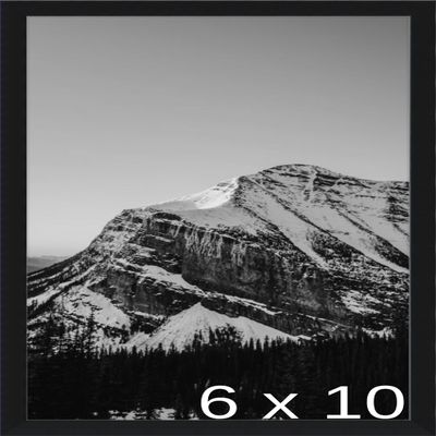 Frame It Easy 6 7/8 x 10 7/8 Satin Black Metal Frame (Ashford) 6.9x10.9 inches