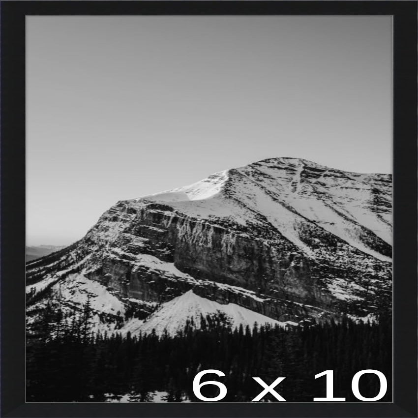 Frame It Easy 6 7/8 x 10 7/8 Satin Black Metal Frame (Ashford) 6.9x10.9 inches
